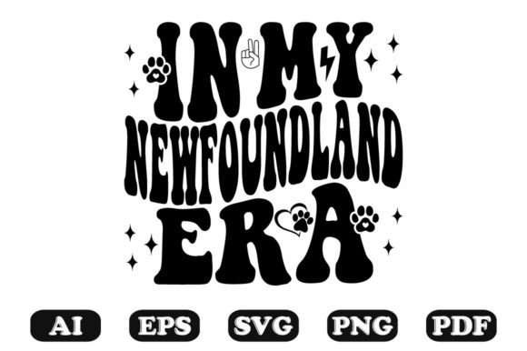 In My Newfoundland Era Wavy Svg for Crafts and Graphics
